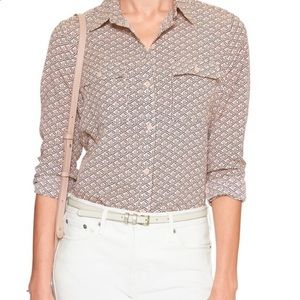 Banana Republic Geo Print Blouse
